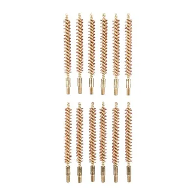 BRONZE RIFLE BORE BRUSH, 270 CALIBER, 8-32M, 12 PACK